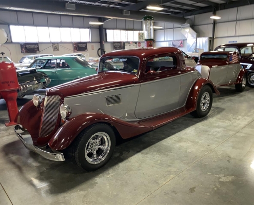 1934 Ford Custom Coup with Trailer